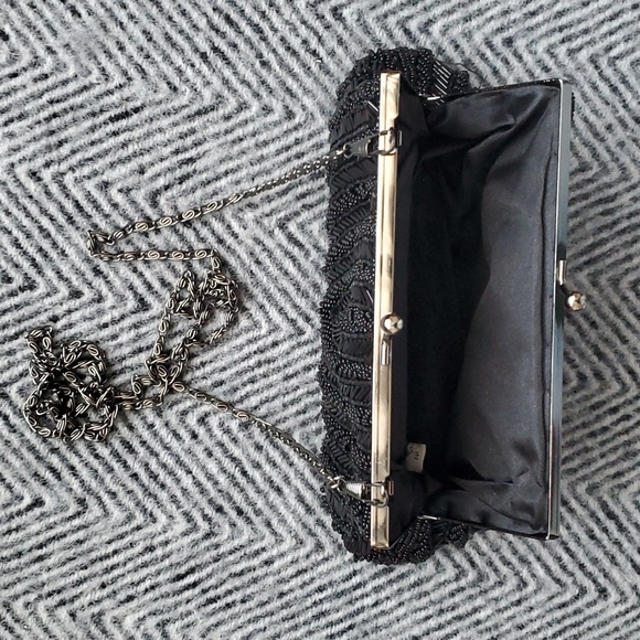 VTG beaded black purse - Picture 7 of 10